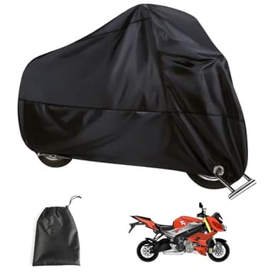 Telo Coprimoto, Telo Moto da Interno, Coprimoto Impermeabile Per Esterno, Copri Moto 190T Copertura Moto Universale per Scooter Motorino, Resistente a Polvere/Pioggia/Vento/Foglie (245x105x125cm)