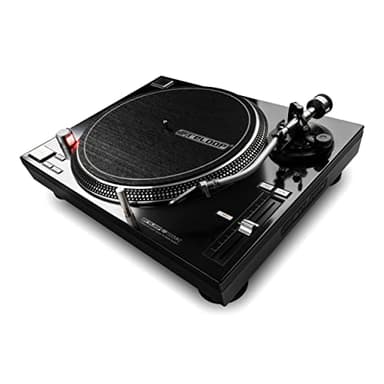 Reloop RP-7000 MK2 - Giradischi professionale per DJ con trasmissione diretta Upper Torque Quartz, nuova base del braccio, regolabile in altezza