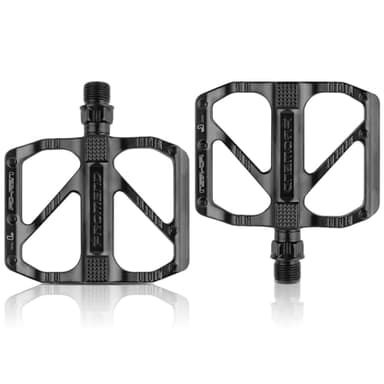 TNOMSNO Pedali Mtb, 9/16 Pedali Bici Pedali Mtb Flat Pedali Bicicletta, Antiscivolo Lega di Alluminio,Universali Pedali Bici, Pedali per Principianti, Pedali per Bici Da Strada, Biciclette