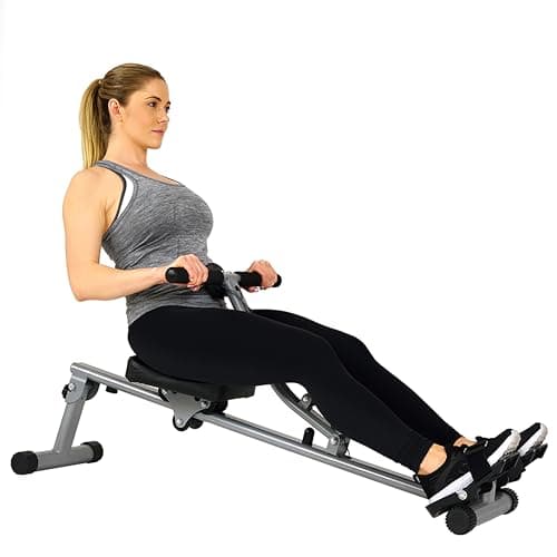 Sunny Health & Fitness SF-RW1205 12 Vogatore con resistenza regolabile e monitor digitale