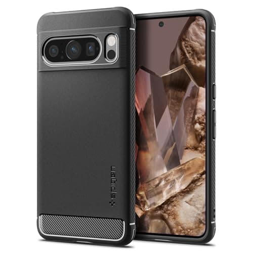 Spigen Cover Rugged Armor Compatibile con Google Pixel 8 Pro - Nero Opaco