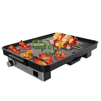 Cecotec Griglia Elettrica Magnet 1800. Griglia con 1800W, Alluminio con Rivestimento in Teflon, Antiaderente, Parti Magnetiche Staccabili e Lavabili in Lavastoviglie