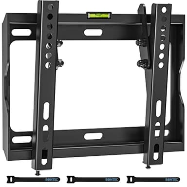 BONTEC Staffa TV per Schermo al Plasma LED/LCD/OLED da 17-45 Pollici, Inclinabile Ultra Sottile Supporto TV Parete, Peso fino a 30 kg, Max VESA 200 x 200 mm