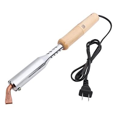 01 Buona conducibilità elettrica Pistola per Saldatura Stabile a Riscaldamento istantaneo, Manico in Legno per Saldatore, per Uso Domestico(150W)