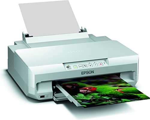 Epson Expression Photo XP-55 Stampante Fotografica A4, Doppio Vassoio Carta, Wi-Fi, AirPrint, PictBridge, Stampa da Mobile Smartphone iPhone o Tablet, Fronte/Retro, Stampa su CD/DVD - Bianca