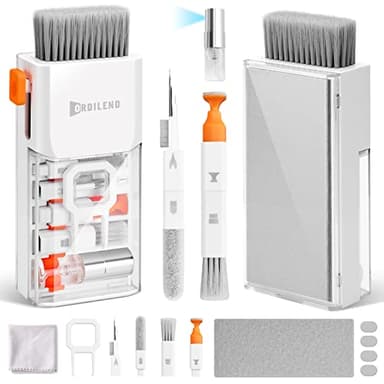 Ordilend per iPhone Kit di Pulizia per Airpods Tastiera Laptop Screen Cleaner PC Computer Tablet Camera Lense Earbuds Tutto in uno con Brevetto (Bianco)