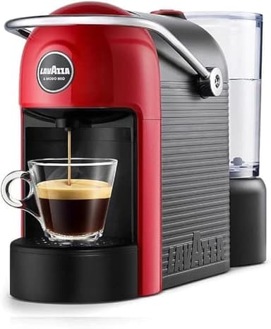 CoffeeWeb Jolie Macchina Caffè a Capsule Compatibile Con Lavazza A Modo Mio Espresso Design ECO CAPS (Rosso)