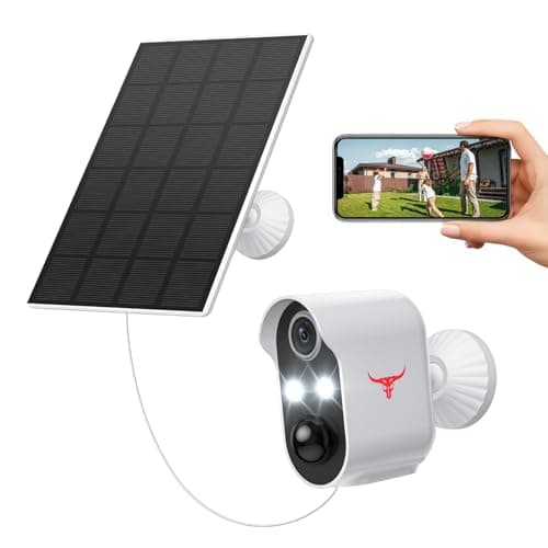 Telecamere di sicurezza wireless per esterni con pannello solare, alimentazione a batteria 1080P, sorveglianza WiFi per interni, telecamera domestica con conversazione a 2 vie, rilevamento umano