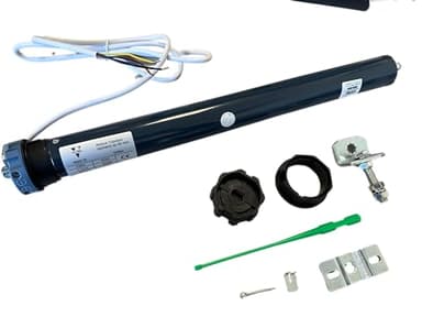 VI.TEL. Motore per tapparelle elettriche avvolgibili da 50 Nm - 100 Kg con STAFFA DI SUPPORTO ED ACCESSORI INCLUSI. Automazione avvolgimento tapparella