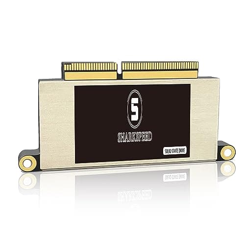 S SHARKSPEED SSD 256GB NVMe per MacBook Pro Retina 13" A1708 (fine 2016, metà 2017) Non-Touch Bar Unità a Stato Solido Interno M.2 PCIe Gen3.0x4