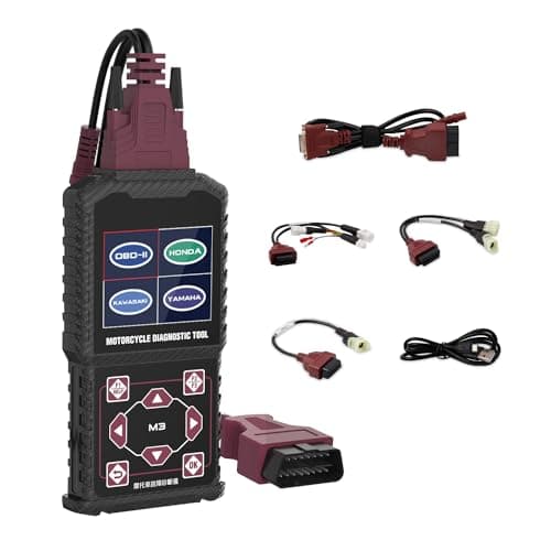 MR CARTOOL Strumento Diagnostico per Moto, OBD2 Scanner Moto per Yamaha per Honda per Kawasaki, Moto Diagnostica Memoria di Errore Lettura Moto, Strumento Diagnostico, Codici di Errore Chiari