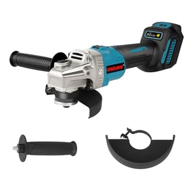 ONEVAN smerigliatrice a batteria, smerigliatrice angolare 125 mm per batterie Makita 18V, 6 velocità regolabili, flex flessibile a batteria moletta senza fili senza spazzole