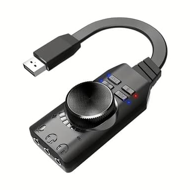 Virtual 7.1 Canale USB Scheda Audio Esterno Adattatore Spina per PC Laptop PS5