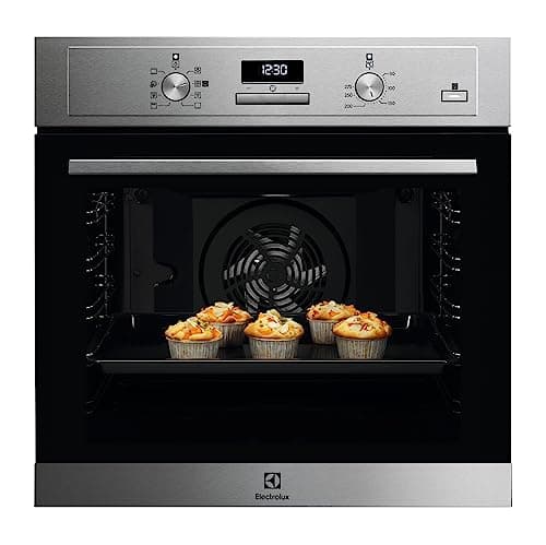 Electrolux Serie 600 Forno da Incasso a Vapore Multifunzione, Capacità 68 L, COD3S40X, Funzione Pizza, SteamBake, Pulizia AquaClean, 589x594x568 mm, Inox Antimpronta