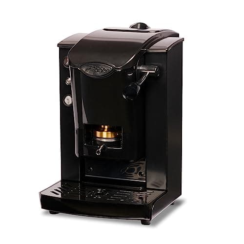FABER COFFEE MACHINES | Modello Slot Plast | Macchina caffe a cialde ese 44mm | Colore Nero plastiche Nero | Pressacialda in ottone
