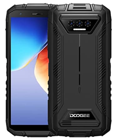 DOOGEE Android 12 Rugged Mobile Phone S41 PRO, Octa Core 4GB+32GB (1TB Espandibile), Batteria 6300mAh, Tripla Fotocamera 13MP, IP68 Impermeabile Antiurto Smartphone Dual SIM, 5.5 '' HD+, NFC Nero