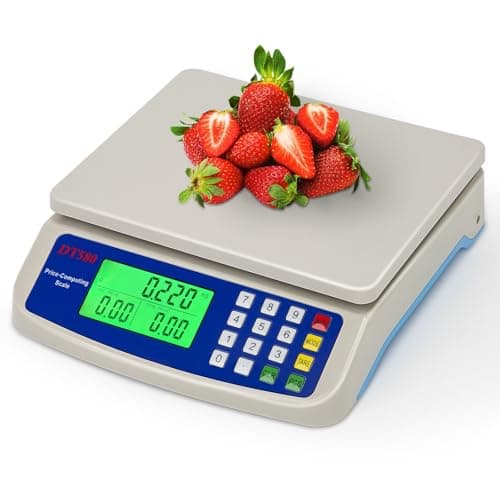 RUJIXU Bilancia digitale da cucina 30kg Bilancia da Cucina Elettronica Precisione con Funzione PCS Tare Plastica ABS Display LCD Peso Cucina bilance Fatturazione professionali