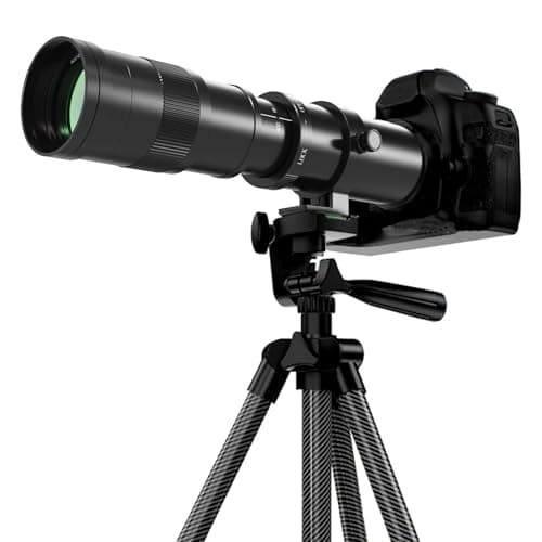BENOISON Teleobiettivo per Canon RF - 420-800mm F8.3 Zoom, (MF) Messa a Fuoco Manuale, Obiettivo RF per Canon EOS R, Ra, RP, R3, R5, R5 C, R6, R6 Mark II, R7, R8, R10, R50, R100 (per Canon RF)