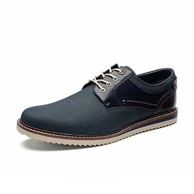 Bruno Marc Scarpe Eleganti Derby Stringate Uomo Vintage Elegante Basse Allacciare Nero,Size 44,Blu,SBOX2213M-E