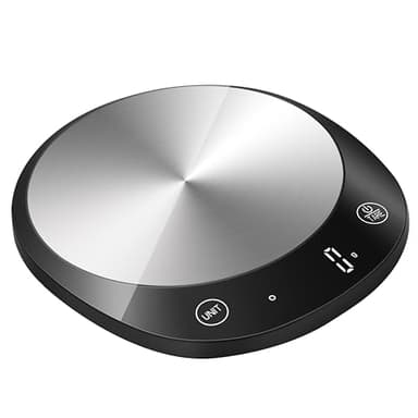 Homebuds 10kg Bilancia Cucina Digitale in 1g, Alta Precisione Assicurato da Bilancia da Cucina Professional Factory dal 2001, Cucina per cucinare e cuocere al forno, LED, 3*AAA Incluse, Nero