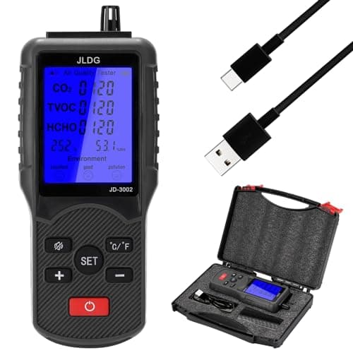 Mulcort Tester multifunzionale della qualità dell'aria Misuratore di CO2 TVOC Misuratore di temperatura dell'umidità