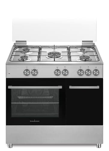 Cucina Gas SCHAUB LORENZ ss590ex 5 Fuochi a Gas Forno Elettrico Classe A 90 x 60 Inox