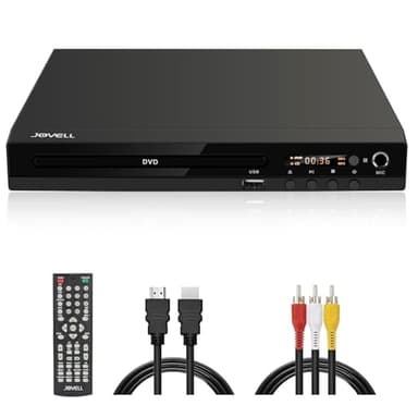 Lettore DVD per TV con Uscita SCART, DVD-170 Multiregionale Lettore DVD HD 1080P per Casa | Nuovo Lettore CD DVD MP3 con Ingresso USB | Presa per Microfono | Cavo HDMI e RCA Inclusi (Corpo in Metallo)