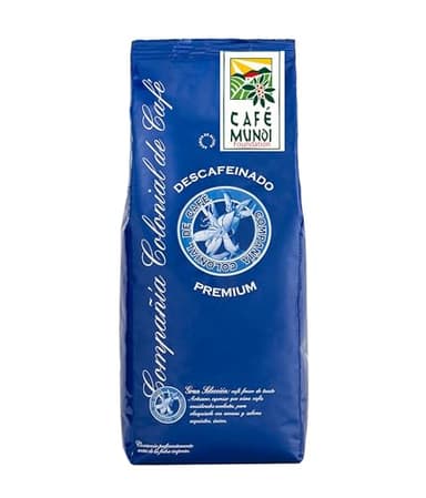 Caffè Decaffeinato in Grani 1kg Naturale 100% - Gusto Intenso Espresso di Origine Colombia e Brasile