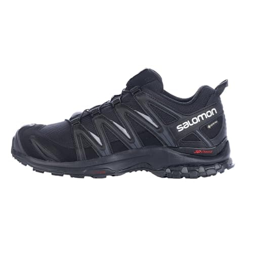 Salomon XA Pro 3D Gore-Tex Scarpe Impermeabili da Trail Running e Escursionismo da Uomo, Stabilità, Aderenza, Protezione a lungo termine, Black/Black/Magnet, 43 1/3 EU
