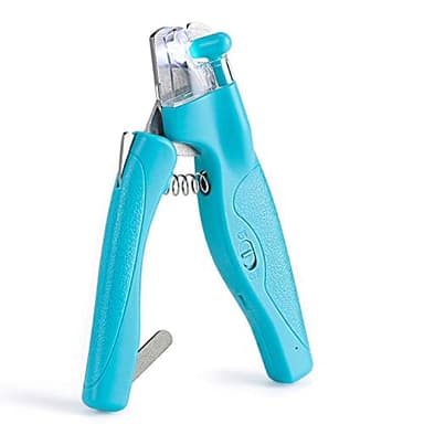 WWVVPET tagliaunghie per Animali Domestici, con Luce LED per Gatti e Cani, Unghie e Artigli, Set Professionale Sicuro con Trapper Unghie e Limetta per Unghie Gratuita (Blu)