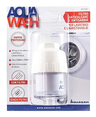 Aquasan Aquawash Filtro Anticalcare in Polifosfato Protegge I Tuoi Elettrodomestici Vestiti e Stoviglie Migliora L’Effetto Detersivo Per Tutte Le Lavatrici e Lavastoviglie