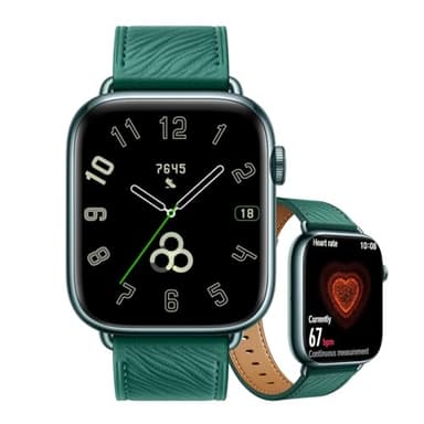 HONOR Watch 5 Smartwatch, Display AMOLED da 1,85”,GPS Sports Tracker,Monitoraggio Della Frequenza Cardiaca e Del Sonno,5ATM Impermeabile,Chiamata Bluetooth,NFC,Batteria 480mAh,Android iOS,Verde