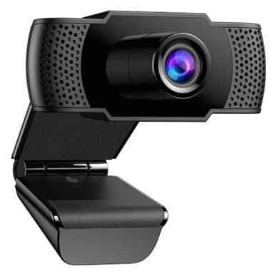 kacylzom 1080P Webcam - Full HD Web Cam Correzione Automatica ‎Luminosità Webcam PC con Microfono Cancellazione del Rumore Stream Web Camera per PC/Mac/Laptop per Videochiamate/Lezioni Online