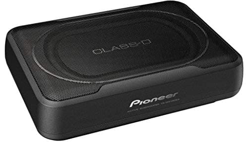 Subwoofer attivo Pioneer TS-WX130EA, potente subwoofer con alloggiamento con potenza massima di 160 W, subwoofer 20 x 13 cm in alloggiamento MDF, membrana IMPP, nero, potenza di ingresso nominale 50 W
