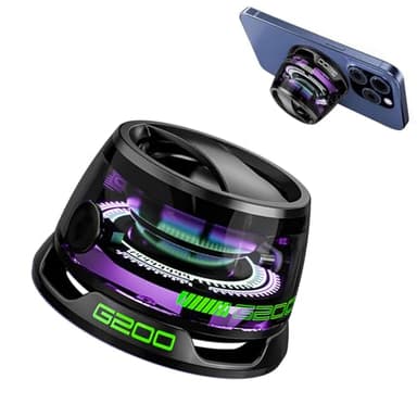 Altoparlante Bluetooth magnetico multifunzione G200 altoparlante Bluetooth portatile con luce colorata multi RGB e supporto per telefono, altoparlante bluetooth impermeabile Magbeat per riso
