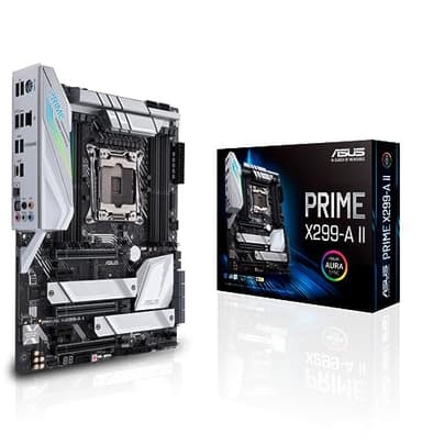 ASUS PRIME X299-A II Scheda Madre Intel ATX LGA 2066 per Processori Intel Core X-Series, con Overclocking AI, DDR4 4266 MHz, Triple M.2, USB 3.2 Gen 2 Type-C, Aura Sync RGB