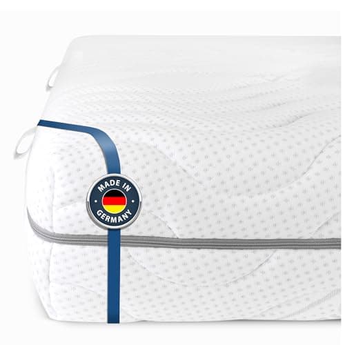 BMM Materasso Comfort 19, 160x200 cm, rigidezza H4 extra rigido, materasso in schiuma fredda Certificato Öko-Tex, Materasso Ortopedico a 7 Zone, altezza 19 cm, materasso prodotto in Germania.