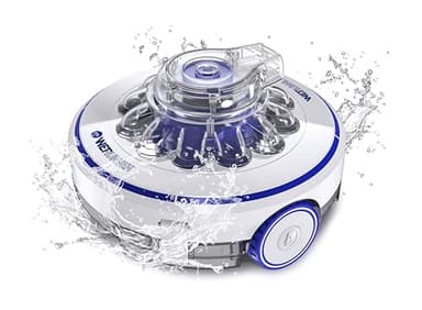 Gre RBR60 - Wet Runner Robot senza fili per piscine fino a 35 m2 con fondo piatto. Pulitore elettrico per piscine con 60 minuti di autonomia