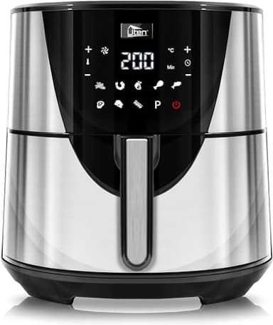Uten Friggitrice ad Aria Calda 7,5 Litri, Friggitrice Senza Olio XXXL, 1700W Air Fryer, LED Touch Screen, Tempo Temperatura Regolabili, Senza PFOA&BPA