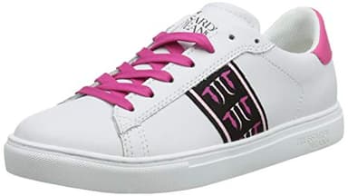 Trussardi Jeans Sneakers, Sneaker Donna, Multicolore (White/Pink W618), 36 EU