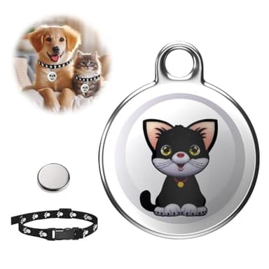 KUWUNG Mini Localizzatore GPS Gatti Cani, GPS per Cani, GPS Gatto, IP65 Impermeabile GPS Tracker per Gatti, Cani, Bambini Piccoli, Fibbia per Chiave, Baule, Zaino, Bicicletta