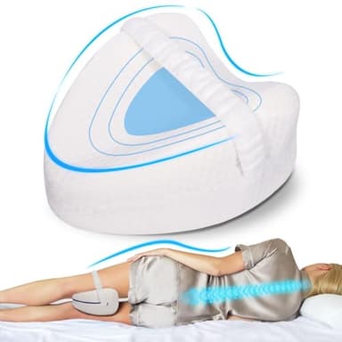 PQETBV Cuscino per Gambe e Ginocchia, Cuscino Ginocchia per Dormire per Alleviare Dolori alla Schiena, all'anca