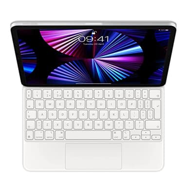 Apple Magic Keyboard (per iPad Pro 11-pollici 1-4 Gen, iPad Air 4-5 Gen, iPad Air 11-pollici M2) (QWERTY Regno Unito) Bianco (Ricondizionato)