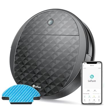 LEFANT M213s Robot Aspirapolvere Lavapavimenti,3200pa,150min,6D Sensore di Collisione,Alexa/Google,Ottimo per i Peli degli Animali Domestici,Moquette e Pavimento duro,Aspirapolvere Robot