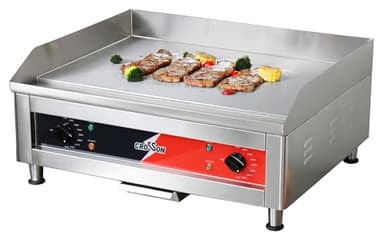 CROSSON 40,6 x 61 piastra elettrica da lavoro commerciale, piastre piatte ad alte prestazioni, con piastra di cottura in ferro spessa per uso ristorante, 230 V/4000 W (EG-600 C EU)