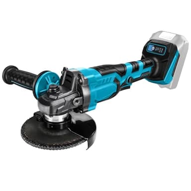 WingFly Smerigliatrice Angolare a Batteria per Makita 18V, Smerigliatrice Professionale, 125 mm, Motore Brushless, Protezione Disco, per Taglio, Smerigliatura, Lucidatura