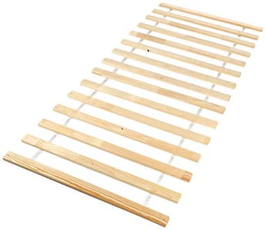 Inter Link Rete a doghe 90 x 200- Rete a doghe su rotelle Doghe per letto 1 persona Pino massiccio Naturale LxPxH 200x90x2 cm