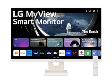 LG 27SR50F Smart Monitor 27" Full HD LED IPS, 1920x1080, Audio Stereo 10W, 2x HDMI, 1x USB, WiFi, Miracast, AirPlay, Bianco