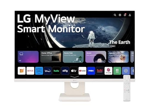 LG 27SR50F Smart Monitor 27" Full HD LED IPS, 1920x1080, Audio Stereo 10W, 2x HDMI, 1x USB, WiFi, Miracast, AirPlay, Bianco