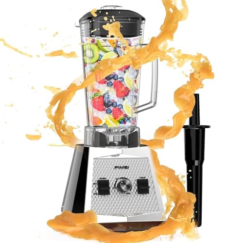 FIMEI Frullatore Professionale 1500W, con Brocca da 2L Senza BPA, Frullatore ad Alta Velocità, Frullatore per Smoothie per Succhi/Schiacciare il Ghiaccio, Frullatore Professionale per Ghiaccio